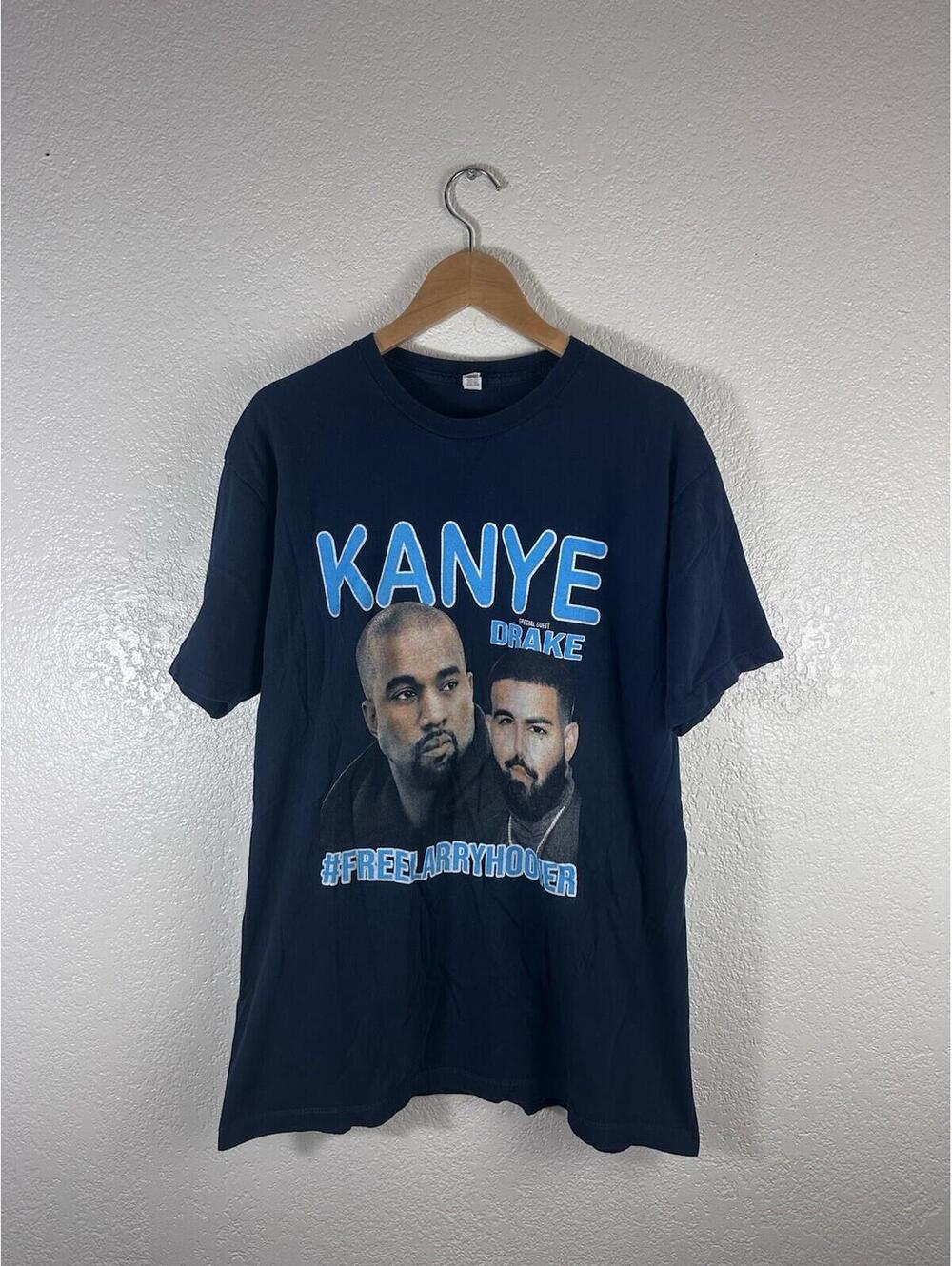 Kanye West Drake Free Larry Hoover Concert T-Shirt Los Angeles Coliseum 2021